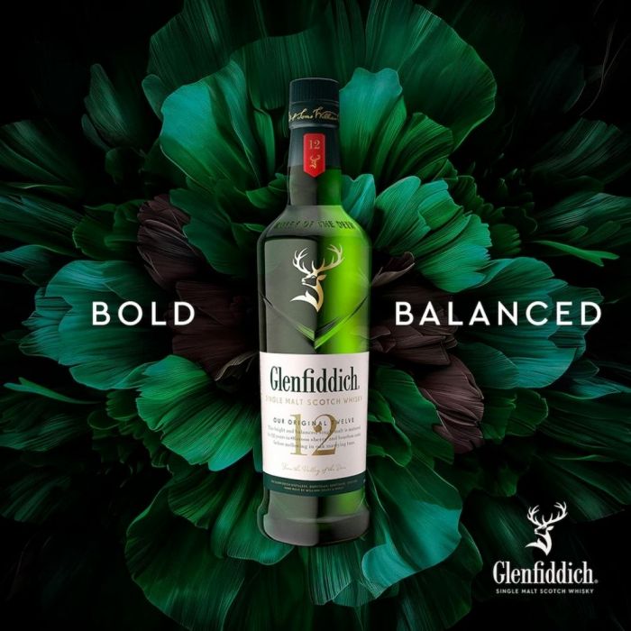 Glenfiddich 12 Year Old Single Malt Scotch Whisky