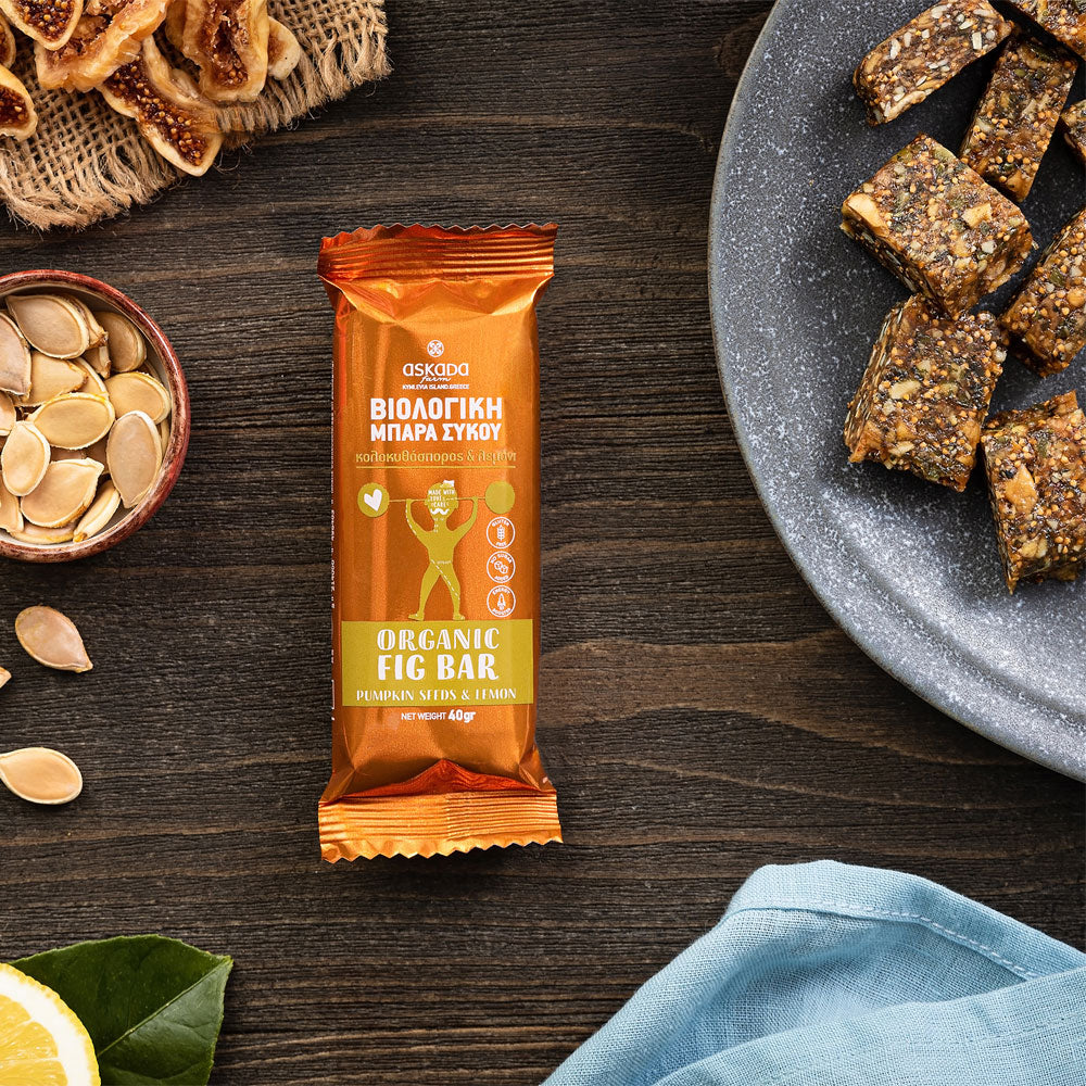 Organic Fig Bar with Pumpkin Seeds & Lemon 40g