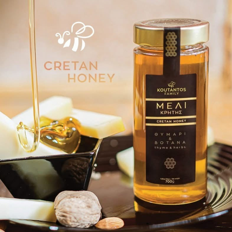 CRETAN HONEY FROM THYME & WILD HERBS BLACK LABEL 400g